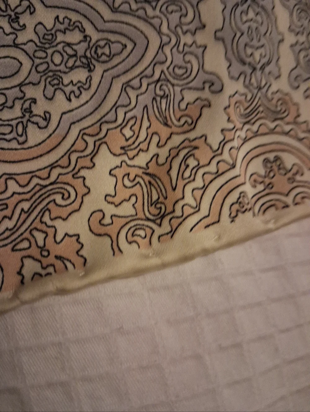 Elegant Silk Scarf in Light Colors